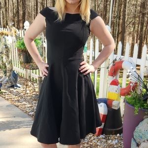 Ruby Rox Women Classic Drop Off Shoulder Black Cocktail Dress Size 7